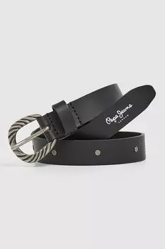 Кожаный ремень Charlotte Pepe Jeans London, черный