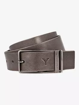 Кожаный ремень чиусура Carlo Colucci, серый