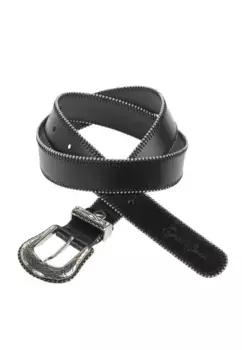 Кожаный ремень Cipo & Baxx необычного дизайна, черный