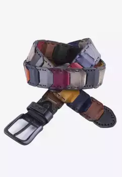 Кожаный ремень Cipo & Baxx необычного дизайна, цвет Bunt