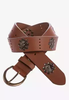 Кожаный ремень Cipo & Baxx повседневного дизайна, коричневый