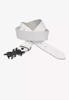 Кожаный ремень Cipo & Baxx с эффектной пряжкой, белый