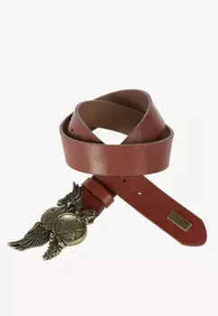 Кожаный ремень Cipo & Baxx с изысканной металлической пряжкой, коричневый