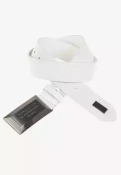 Кожаный ремень Cipo & Baxx с прочной застежкой, белый