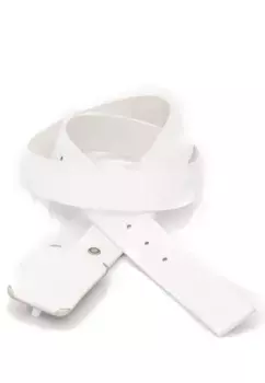 Кожаный ремень Cipo & Baxx с великолепной пряжкой, белый