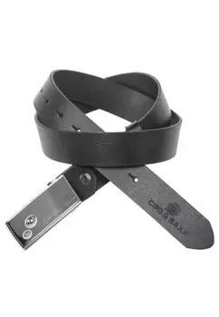 Кожаный ремень Cipo & Baxx со стильной застежкой, черный