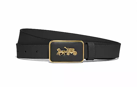 Кожаный ремень COACH унисекс, Black