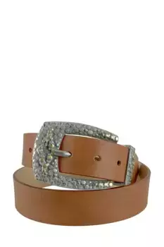 Кожаный ремень COLLEZIONE ALESSANDRO "Beauty", из воловьей кожи, производство Италия, коричневый