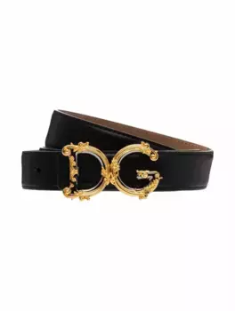 Кожаный ремень DG Dolce&Gabbana, черный