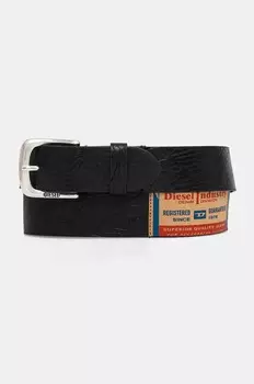 Кожаный ремень Diesel B-JACKRON, черный