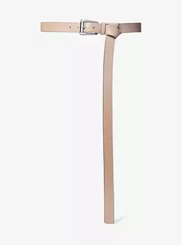 Кожаный ремень для брюк Joni Michael Kors, коричневый