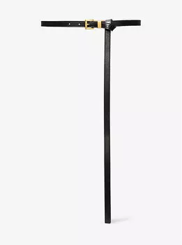 Кожаный ремень для брюк Michael Kors, черный