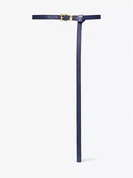 Кожаный ремень для брюк Michael Kors, синий