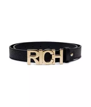 Кожаный ремень для переноски John Richmond, черный