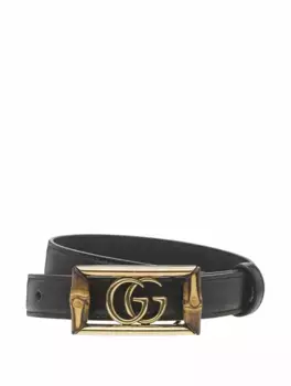 Кожаный ремень Double G Gucci, черный