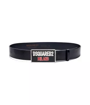 Кожаный ремень Dsquared2, черный