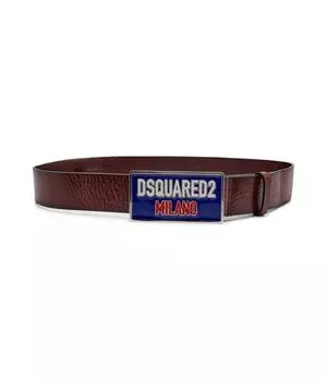 Кожаный ремень Dsquared2, коричневый