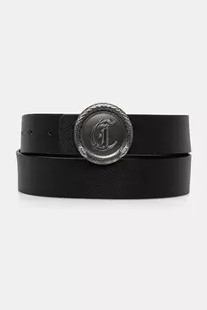 Кожаный ремень двусторонний Just Cavalli, черный