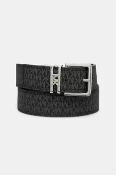 Кожаный ремень двусторонний Michael Michael Kors, коричневый