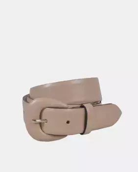 Кожаный ремень El Caballo, бежевый