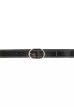 Кожаный ремень Fiesta с заклепками B.BELT, черный