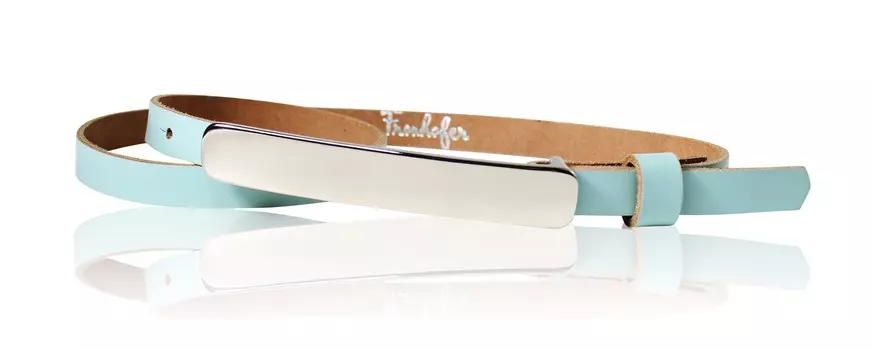 Кожаный ремень FRONHOFER, аква