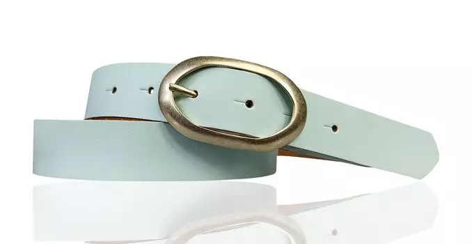 Кожаный ремень FRONHOFER, аква