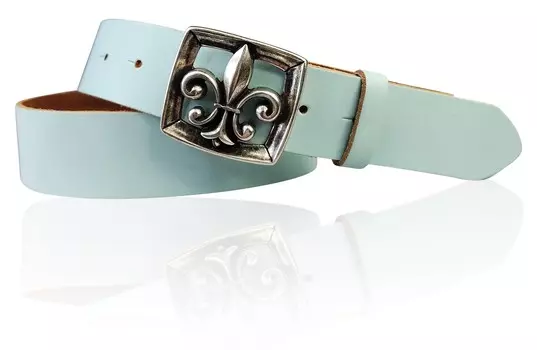 Кожаный ремень FRONHOFER, аква