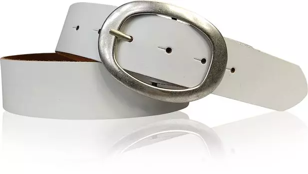 Кожаный ремень FRONHOFER, белый