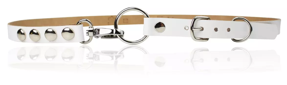 Кожаный ремень FRONHOFER, белый