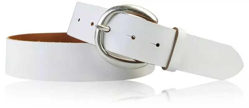 Кожаный ремень FRONHOFER, белый