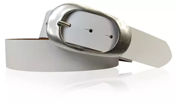 Кожаный ремень FRONHOFER, белый