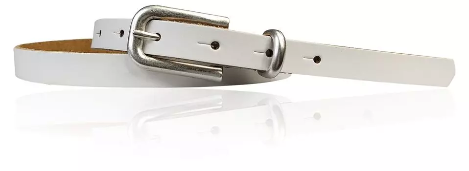 Кожаный ремень FRONHOFER, белый