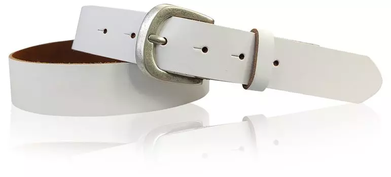 Кожаный ремень FRONHOFER, белый