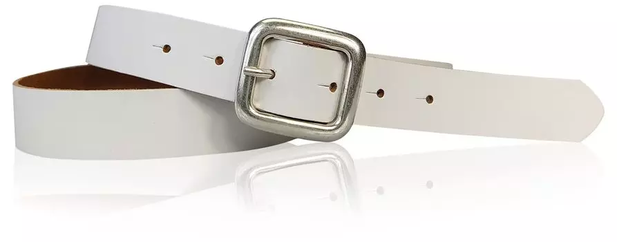 Кожаный ремень FRONHOFER, белый