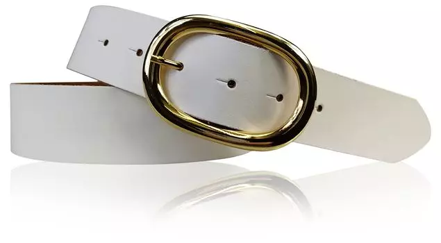 Кожаный ремень FRONHOFER, белый