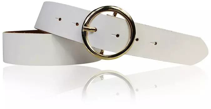 Кожаный ремень FRONHOFER, белый