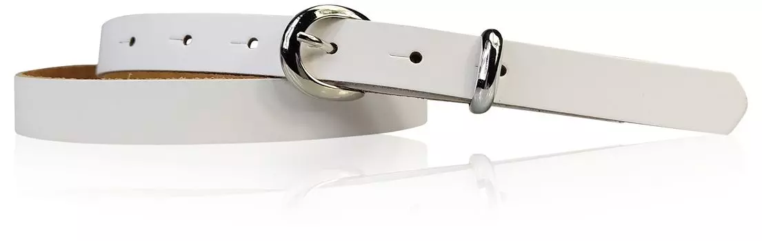 Кожаный ремень FRONHOFER, белый