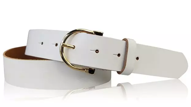 Кожаный ремень FRONHOFER, белый