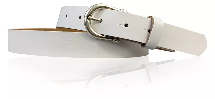 Кожаный ремень FRONHOFER, белый