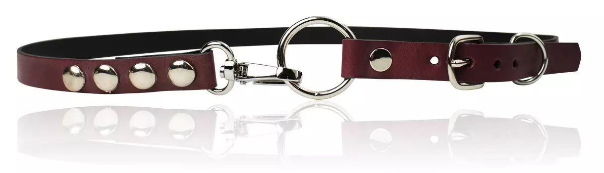 Кожаный ремень FRONHOFER, бордо