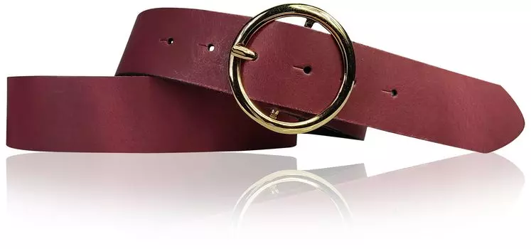 Кожаный ремень FRONHOFER, бордо