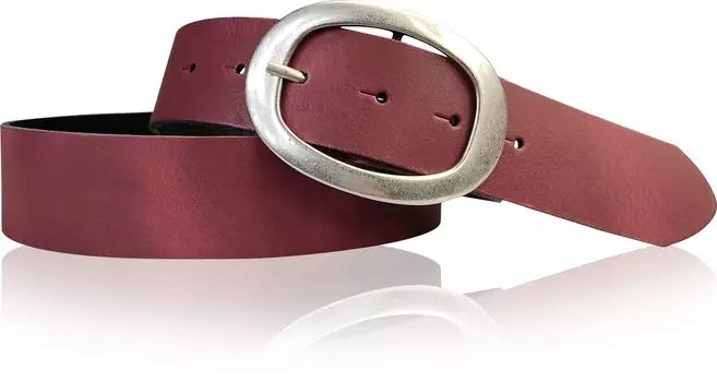 Кожаный ремень FRONHOFER, бордо