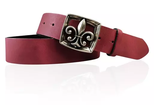 Кожаный ремень FRONHOFER, бордо