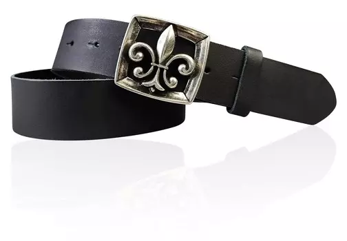 Кожаный ремень FRONHOFER, черный