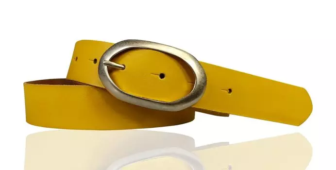 Кожаный ремень FRONHOFER, цвет Curry