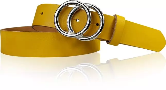 Кожаный ремень FRONHOFER, цвет Curry