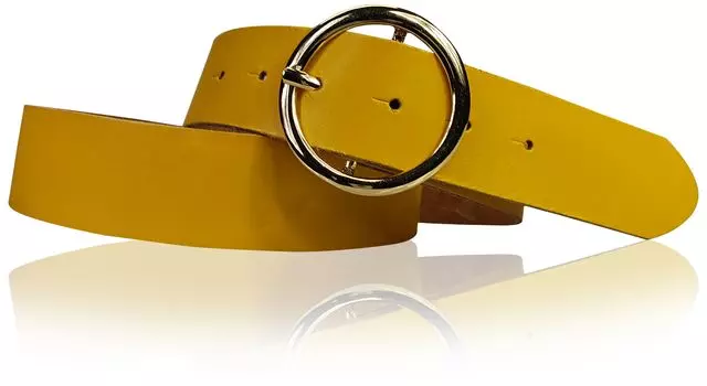 Кожаный ремень FRONHOFER, цвет Curry