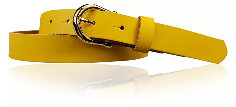 Кожаный ремень FRONHOFER, цвет Curry