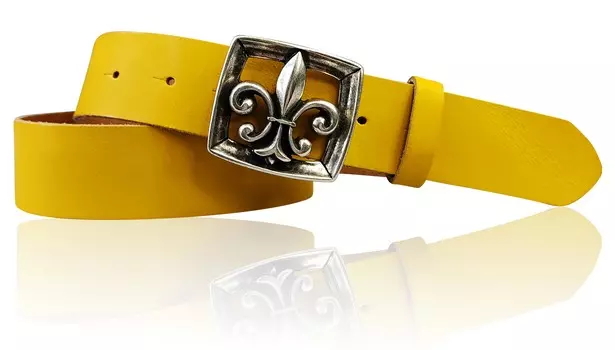 Кожаный ремень FRONHOFER, цвет Curry